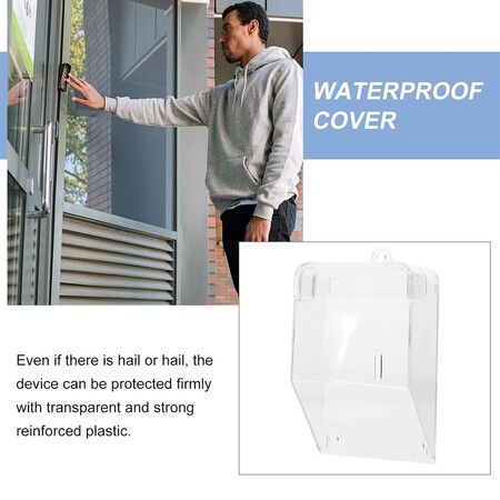 Plastic Rain Cover Waterproof Doorbell Cover Door Bell Waterproof Shell Doorbell Waterproof Clear Cover Transparent Rainproof Doorbell