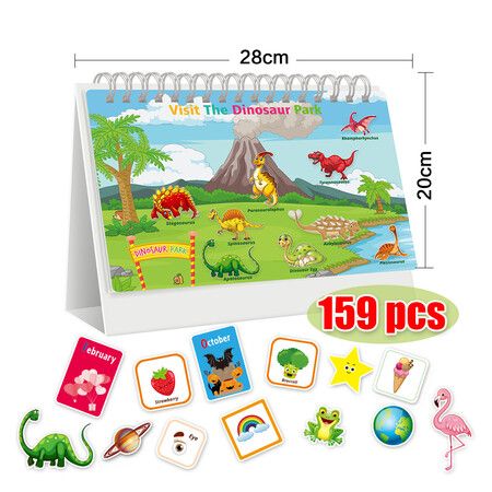 My Preschool 02 Busy Book Preschool Toddler Pages Autism Sensory Interactive Learning Montessori Educational Toys Kids GIft