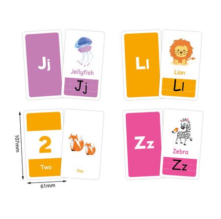 Toddler Flash Cards Set 58 Animals Colors Shapes Numbers Alphabet Interactive Learning Educational Kids Early Education Stocking Stuffer Gift