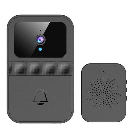 Smart Video Doorbell, Wireless Doorbell Camera, WiFi Video Doorbell Camera with Chime, Two-Way Audio, IR Night Vision, Remote Video Calling, Cloud Storage