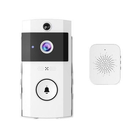 Wireless doorbell Camera,Smart doorbell Surveillance,2-Way Audio,Night Vision Home Doorbell Camera for Homes,Apartments,Offices,2.4Ghz WiFi Only