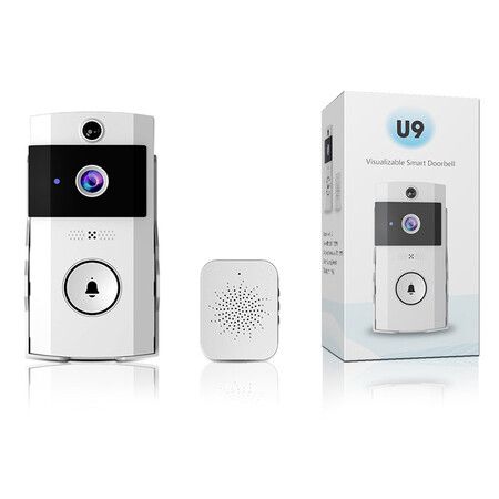 Wireless doorbell Camera,Smart doorbell Surveillance,2-Way Audio,Night Vision Home Doorbell Camera for Homes,Apartments,Offices,2.4Ghz WiFi Only