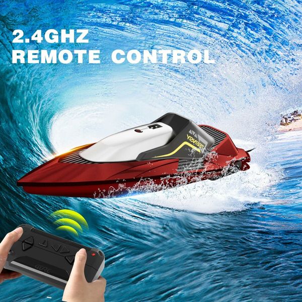 2.4G Wireless Remote Control Boat Speedboat Boys Water Toy High-Speed Racing Boat,Electric Model Toy Boat