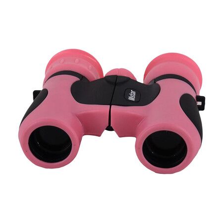 Binoculars 8×21 Binoculars for Kids Ages 4-10 Years Old, Binoculars for Bird Watching,Outdoor Hand-Held Viewing Telescope(Pink)