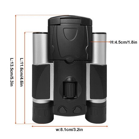 HD Video Camera Starlight Night Vision Bird Watching Mirror Outdoor Digital Binoculars With Screen