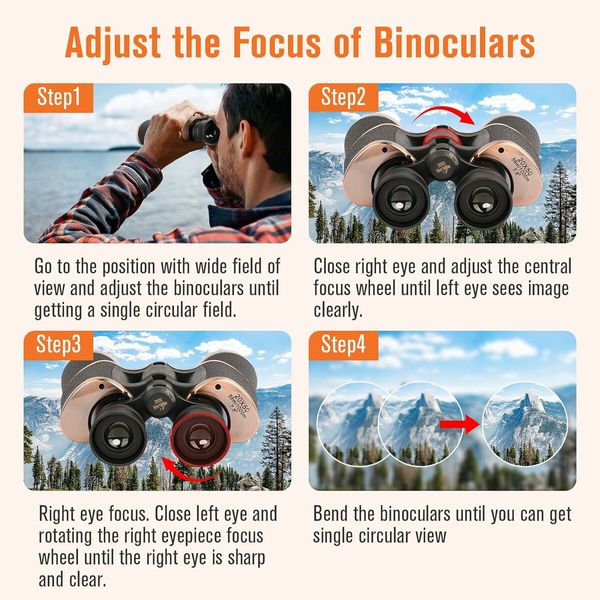 20x50 Binoculars, Binoculars HD High Powered Professional Binoculars for Bird Watching Travel Stargazing Concerts Outdoor Sports-Prism FMC Lens