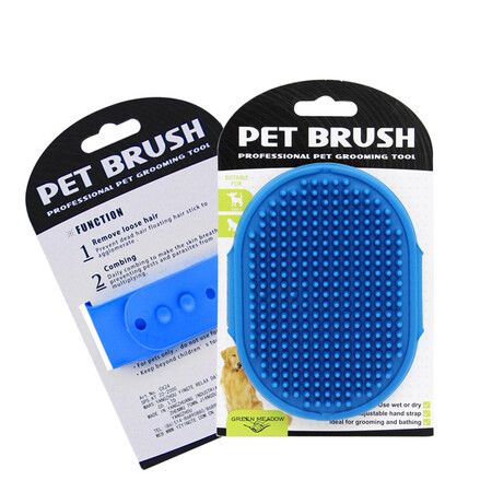 4 PCS New Grooming Pet Shampoo Brush Soothing Massage Rubber Bristles Curry Comb for Dogs And Cats Washing