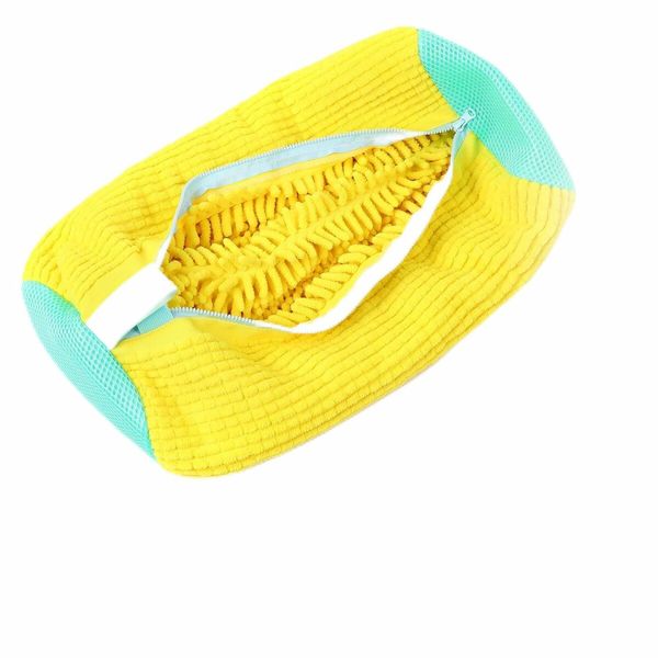 Shoe Bag Cleaning Bag for Washing Machine Portable Reusable Shoe Bag for Laundry in Yellow