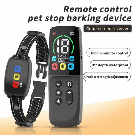 Remote Bark Collar Dog Bark Large Medium Small Dogs Rechargeable Anti Barking Training Collar Collar Beep