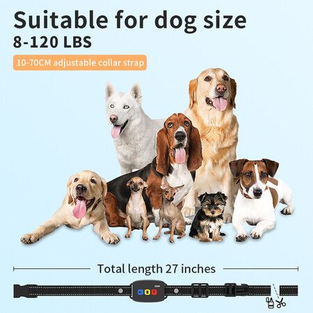 Remote Bark Collar Dog Bark Large Medium Small Dogs Rechargeable Anti Barking Training Collar Collar Beep