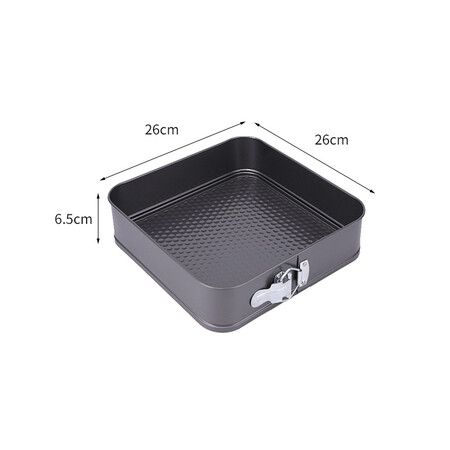 3pcs Square Cake Pan,Non-Stick Loose Bottom Baking Cake Mold,Removable Bottom Baking Pan,Oven Accessories,Baking Tools,Kitchen Accessories