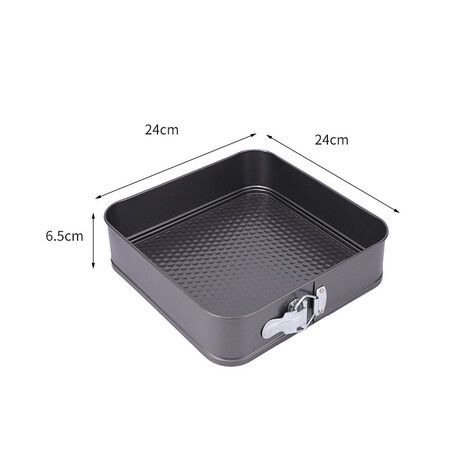 3pcs Square Cake Pan,Non-Stick Loose Bottom Baking Cake Mold,Removable Bottom Baking Pan,Oven Accessories,Baking Tools,Kitchen Accessories