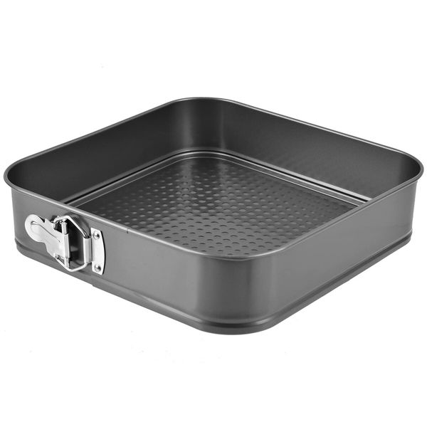 3pcs Square Cake Pan,Non-Stick Loose Bottom Baking Cake Mold,Removable Bottom Baking Pan,Oven Accessories,Baking Tools,Kitchen Accessories