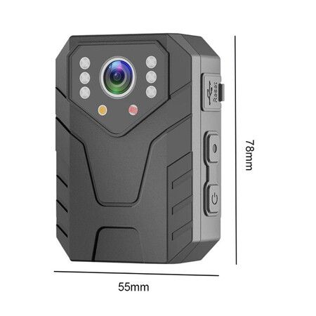 Mini Body Camera with Audio and Video Recording, 2.0 Inch LCD, Night Vision, 4K HD Multi-Function Endurance Wireless Waterproof Back Clip Camera