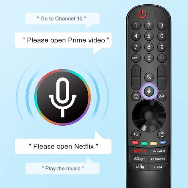 Remote LG Magic Replacement Pointer Voice AN-MR23GA Compatible 2023 Smart TV OLED B3 C3 G3 UR8000 Series Control Accessory