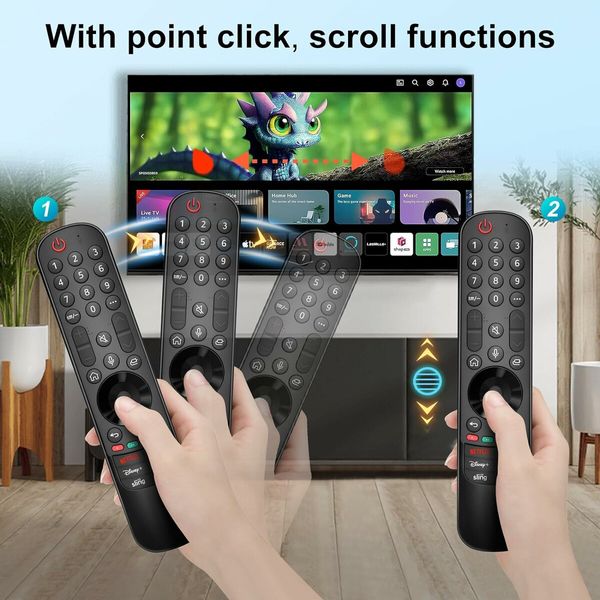Remote LG Magic Replacement Pointer Voice AN-MR23GA Compatible 2023 Smart TV OLED B3 C3 G3 UR8000 Series Control Accessory