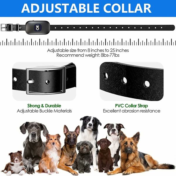 2 in 1 Wireless Dog Fence, Pet Electric Containment System, Waterproof Dog Training Collar with Remote Boundary,for 2 dog