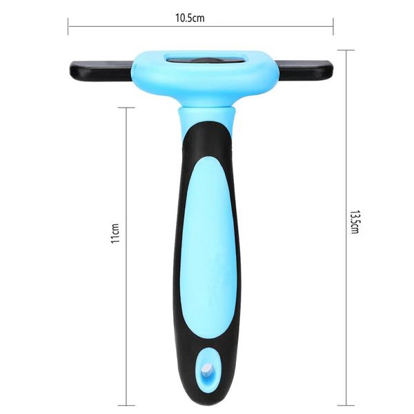 Blue Professional Pet Grooming Shedding Tool Quality Hair Removal Animal Brush Pet Care Essentials Portable