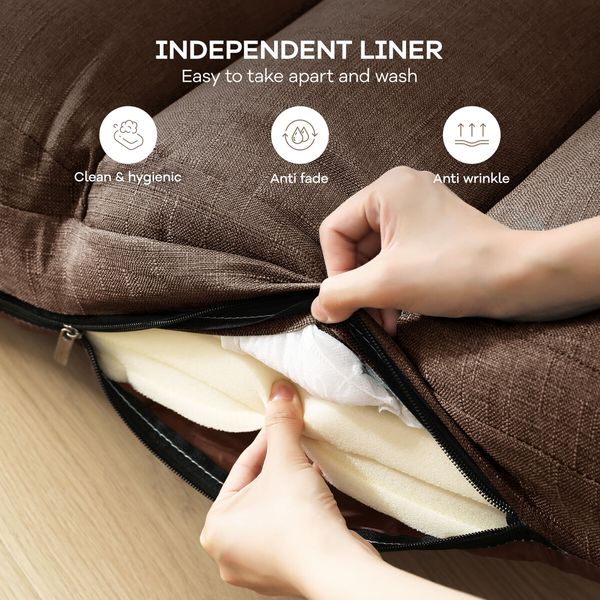 Floor Sofa Cushion Bed Mattress Chair Couch Lounge Mat Tatami Chaise Recliner Adjustable Lounger Ground Seat with Pillow