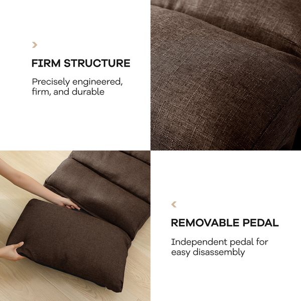 Floor Sofa Cushion Bed Mattress Chair Couch Lounge Mat Tatami Chaise Recliner Adjustable Lounger Ground Seat with Pillow