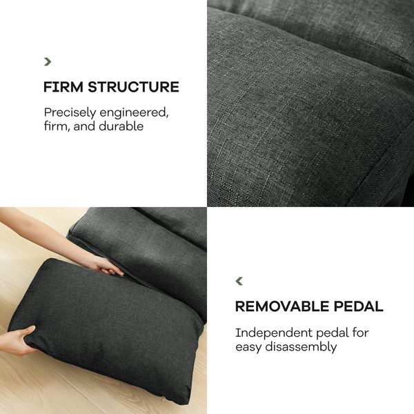 Floor Sofa Cushion Bed Couch Mattress Chair Lounge Mat Recliner Tatami Chaise Lounger Adjustable Ground Seat with Pillow