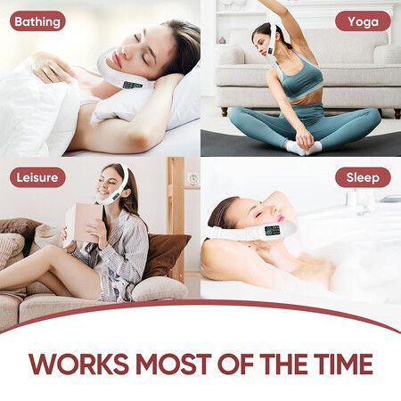 Intelligent Electric Double Chin and V Shaped Face Machine with 8 Modes and 15 Adjustable Intensities, Women's V Face Device