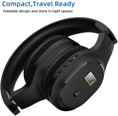 Rechargeable and Portable Personal FM Radio Headphones with Best Reception,Wireless Headset FM Radio Ear Muffs for Jogging,Mowing,Cycling,Meeting FM Receiver