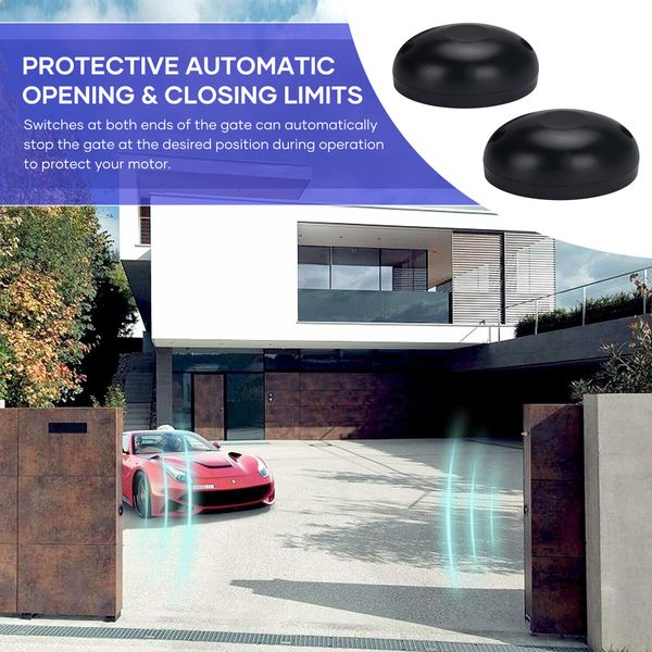 Solar Automatic Gate Opener Double Swing Door Operator Remote Control Kit 600kg Auto Motor System Driveway Home Security