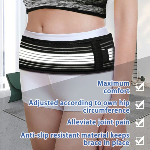 Sacroiliac SI Joint Hip Belt,Lower Back Support Brace for Men and Women,Pelvic Support Belt,Trochanter Belt,Sciatica Pelvis Lumbar Hip