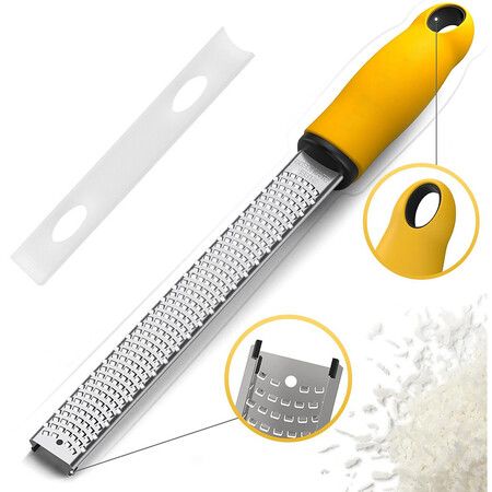 1 PCS Yellow Classic Series Citrus Zester Stainless Steel Grater