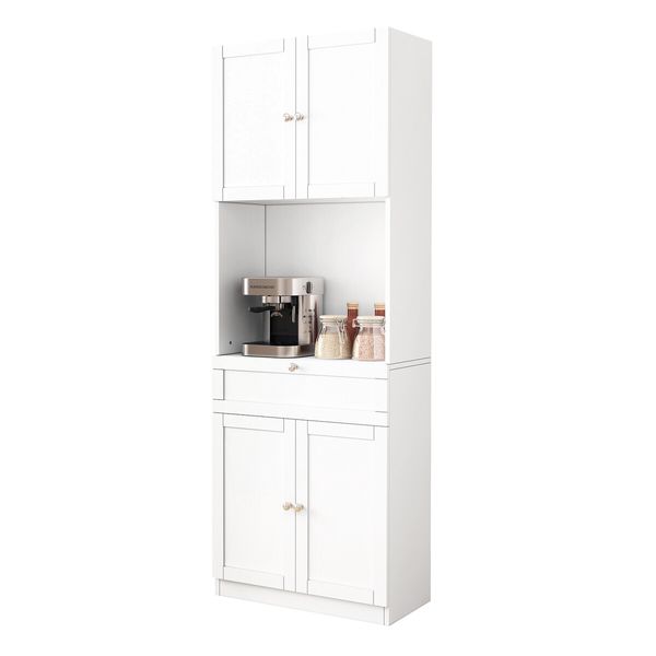 Kitchen Cabinet Pantry Cupboard Buffet Sideboard Storage Shelves Drawer Hutch Dining Bar Shelving for Coffee Wine Drinks