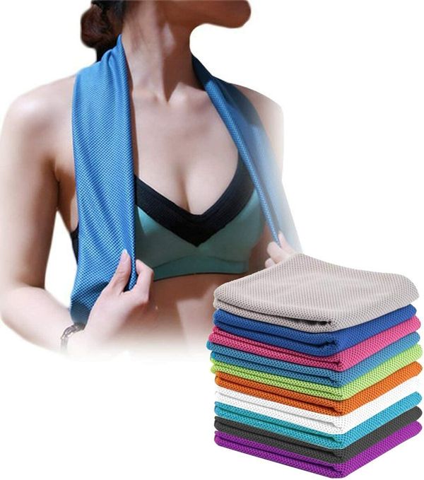 4 Packs Cooling Towel (40"x 12"),Ice Towel,Microfiber Towel,Soft Breathable Chilly Towel Stay Cool for Yoga,Sport,Gym,Workout,Camping,Fitness,Running,Workout & More Activities (Multicolor)