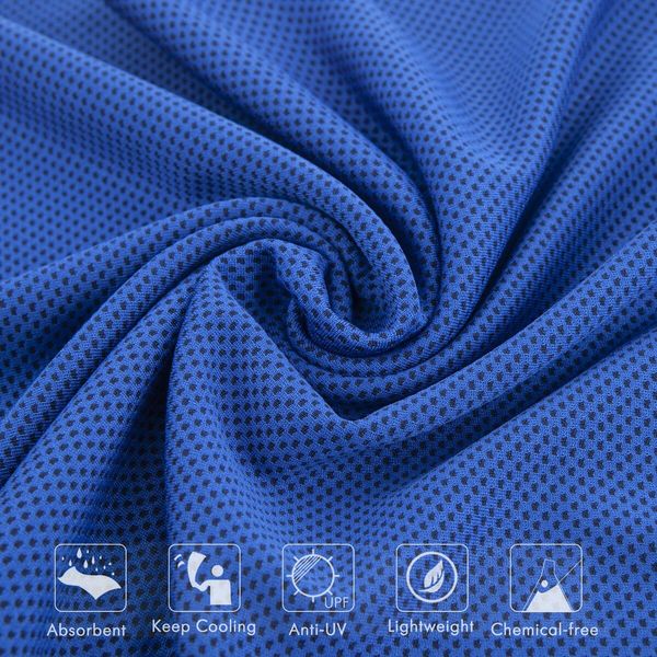 4 Pack Cooling Towel,Ice Towel,Microfiber,Soft Breathable Chilly Towel Stay Cool for Yoga,Sport,Gym,Workout,Camping,Fitness,Running (40In x 12In)