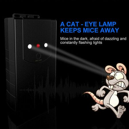 Ultrasonic Car Mouse Repeller,Under The Hood Animal Repeller with Strobe Light,Indoor Warehouse Mouse Repeller