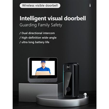 Wireless Video Doorbell, Video Intercom System Smart WiFi Video Doorbell