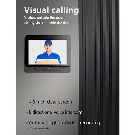 Wireless Video Doorbell, Video Intercom System Smart WiFi Video Doorbell