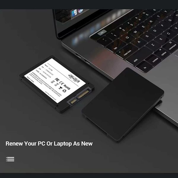 SSD 256G Internal Solid State Hard Drive Solid State Drive 3D NAND Flash SLC 2.5 Inch SATAIII up to 560MB/s for Laptop Tablet Desktop PC