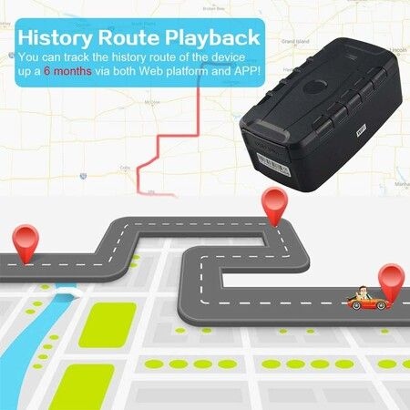 GPS Tracker for Vehicles Hidden Magnetic Car GPS Tracker 20000mAh Long Battery Life Real Time GPS Tracking Device for Cars, Motorcycles, Trucks, Assets