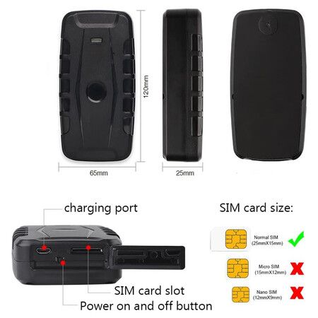 GPS Tracker for Vehicles Hidden Magnetic Car GPS Tracker 20000mAh Long Battery Life Real Time GPS Tracking Device for Cars, Motorcycles, Trucks, Assets