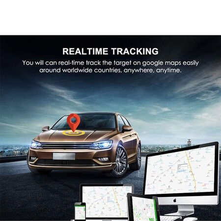 4G GPS Tracker for Vehicles 7800mAh Hidden Magnetic Car GPS Tracker Real Time Anti Theft Vehicle Tracking Device for Car, Motorcycle, Truck and Boat