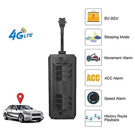 4G GPS Tracker for Car Truck Vehicles GPS Tracker Real time Mini Wired GPS Tracker for Motorcycle, Boats, Machinery, Assets, with Anti-Theft Alarm, Super Cheap $5 Monthly Fee