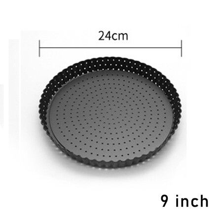 1 PCS 9 Inch Movable Bottom Baking Pan Pizza Pan NonStick Coating Movable Pan Mold Chrysanthemum Pie Pan Tart Pan Pizza Pan