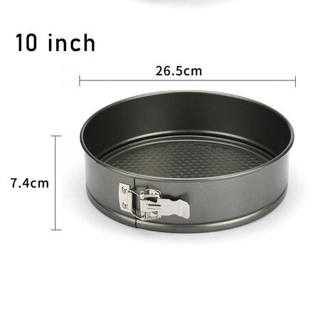 2 PCS 8 Inch And 10 Inch Nonstick Springform Pan with Removable Bottom Leakproof Cheesecake Pan