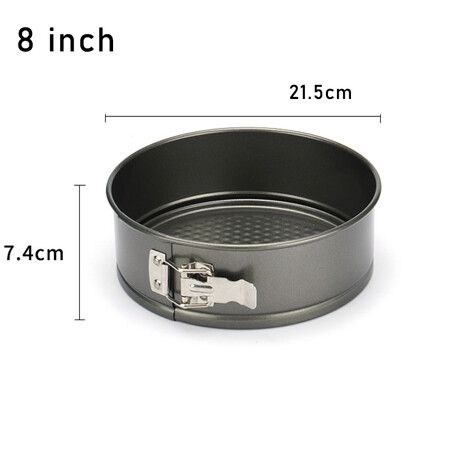 2 PCS 8 Inch And 10 Inch Nonstick Springform Pan with Removable Bottom Leakproof Cheesecake Pan