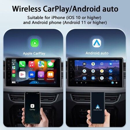 Car TV Box Wired To Wireless CarPlay Android Auto Ai Box 2GB 16GB Support Netflix Youtube HDMI Av Out AirPlay USB Plug and Play