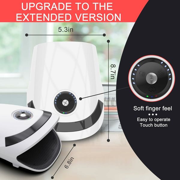 Hand Massager with Compression & Heating, Cordless Electric Massagers, Birthday Gifts for Dad Men (White)