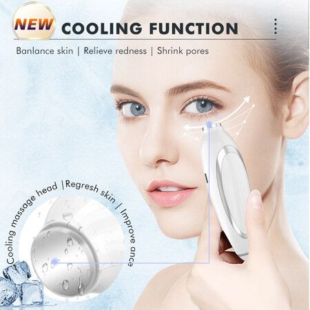 Red-Ligh for-Face and Neck, Facial and Neck Massager with 4 Color LED, Vibration and Thermal Functions for Skin Care
