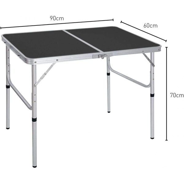 KILIROO Camping Table 90cm Black KR-CT-103-CU