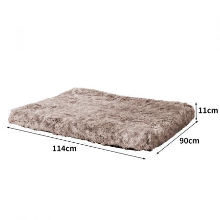 Dog Mat Pet Calming Bed Memory L Coffee Large