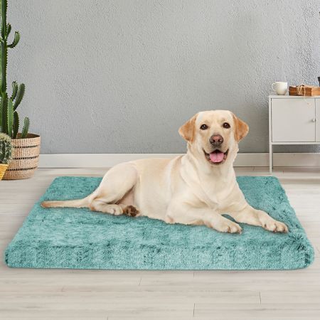 Dog Mat Pet Calming Bed Memory L Green Large